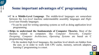 1. importance of c | PPTX