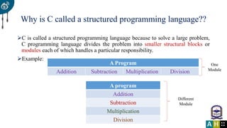 1. importance of c | PPTX | Programming Languages | Computing