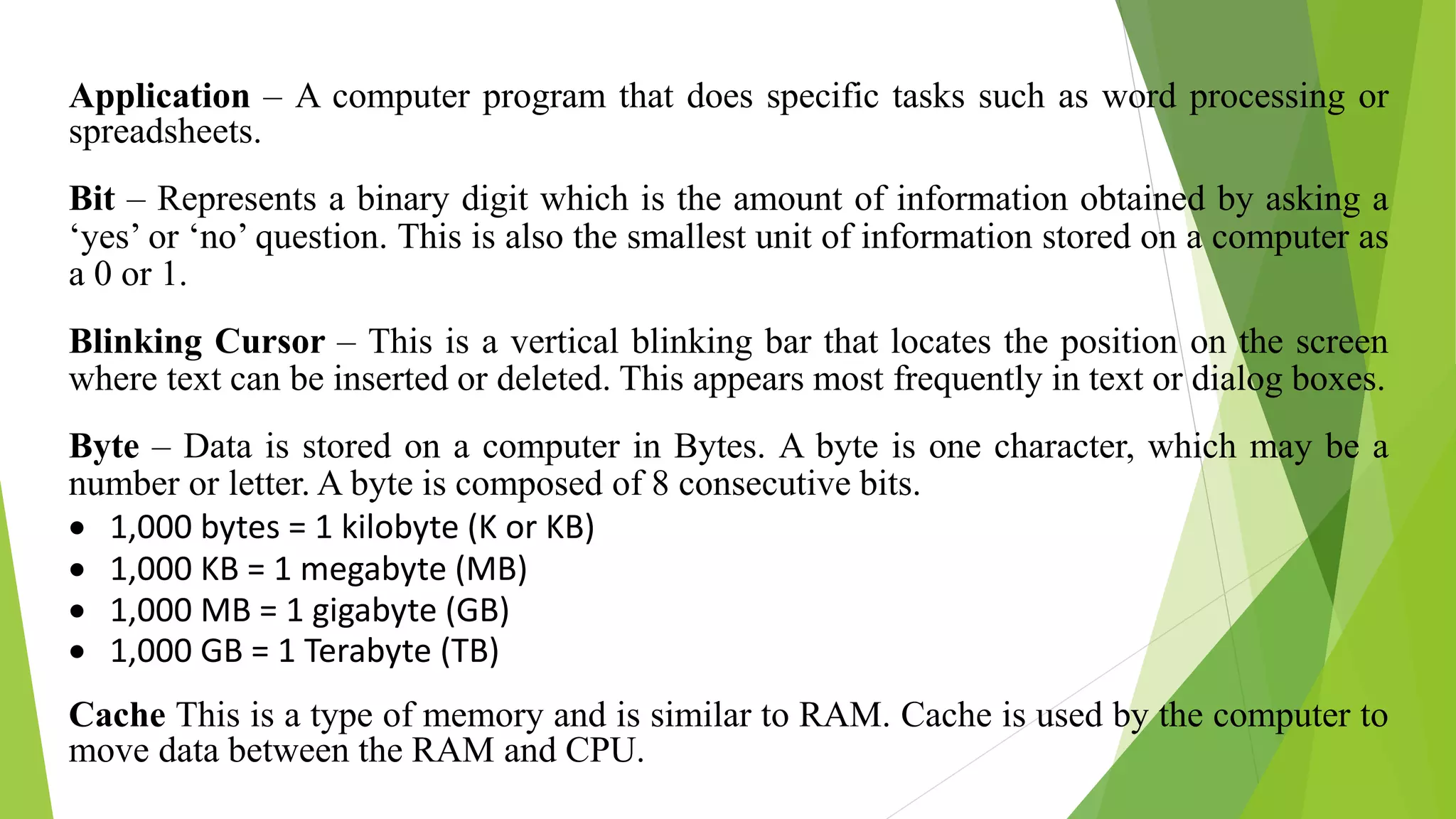 1. computer basics terminology | PDF