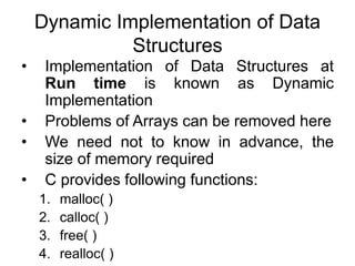 1. Data structures introduction | PPT
