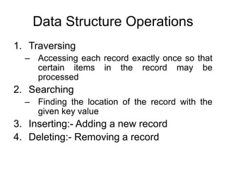 1. Data structures introduction | PPT