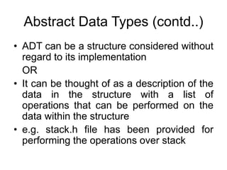 1. Data structures introduction | PPT