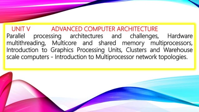 Introduction to Advance Computer Architecture | PPT