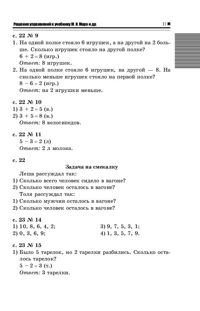 Reshebnik I Gdz Po Matematike Za 1 Klass Moro 2011 God