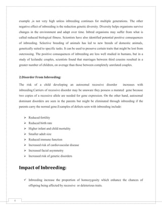 Inbreeding cause,effects and technique to reduce inbreeding in hatchery ...