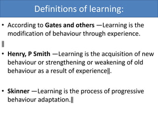 1. learning process | PPTX