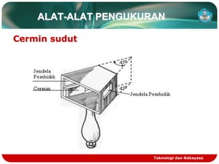 Teknologi dan Rekayasa
ALAT-ALAT PENGUKURAN
Cermin sudut
 