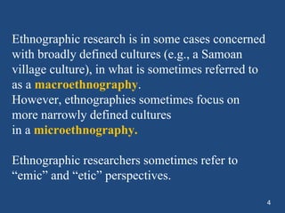 ethnography Research | PDF