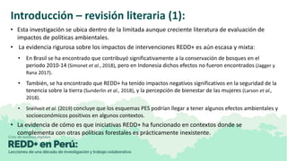 Introducción – revisión literaria (1):
• Esta investigación se ubica dentro de la limitada aunque creciente literatura de ...