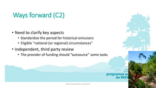 Results-based payment (RBP): Who should be paid, and for what?