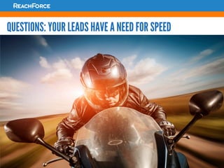 Global CRM & Demand Center
Global CRM – Fundamentals (MKTG1060)
QUESTIONS: YOUR LEADS HAVE A NEED FOR SPEED
 