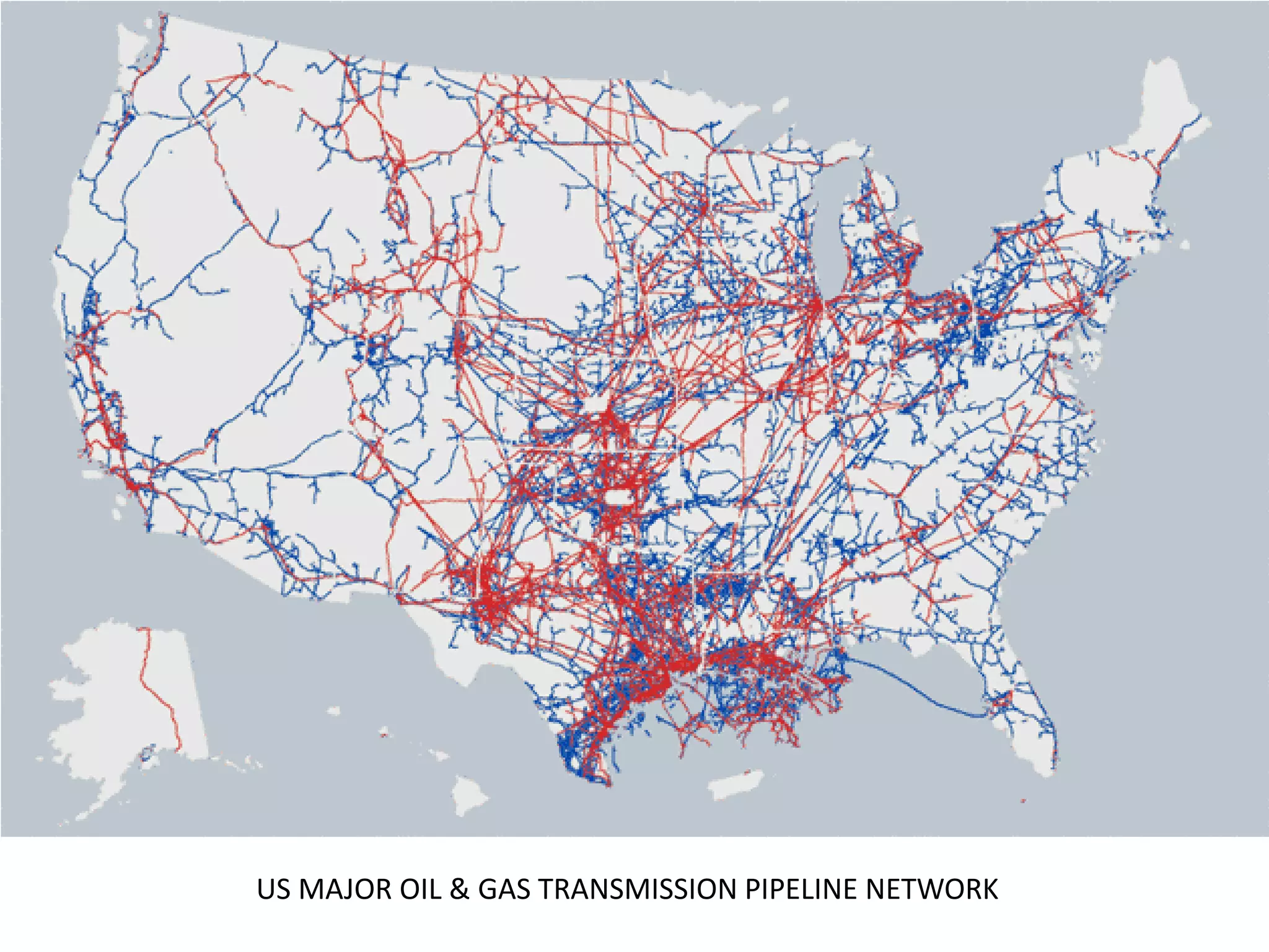 US MAJOR OIL & GAS TRANSMISSION PIPELINE NETWORK
 