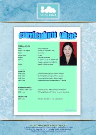 CLOUD KOMUNIKA NUSANTARA PART I