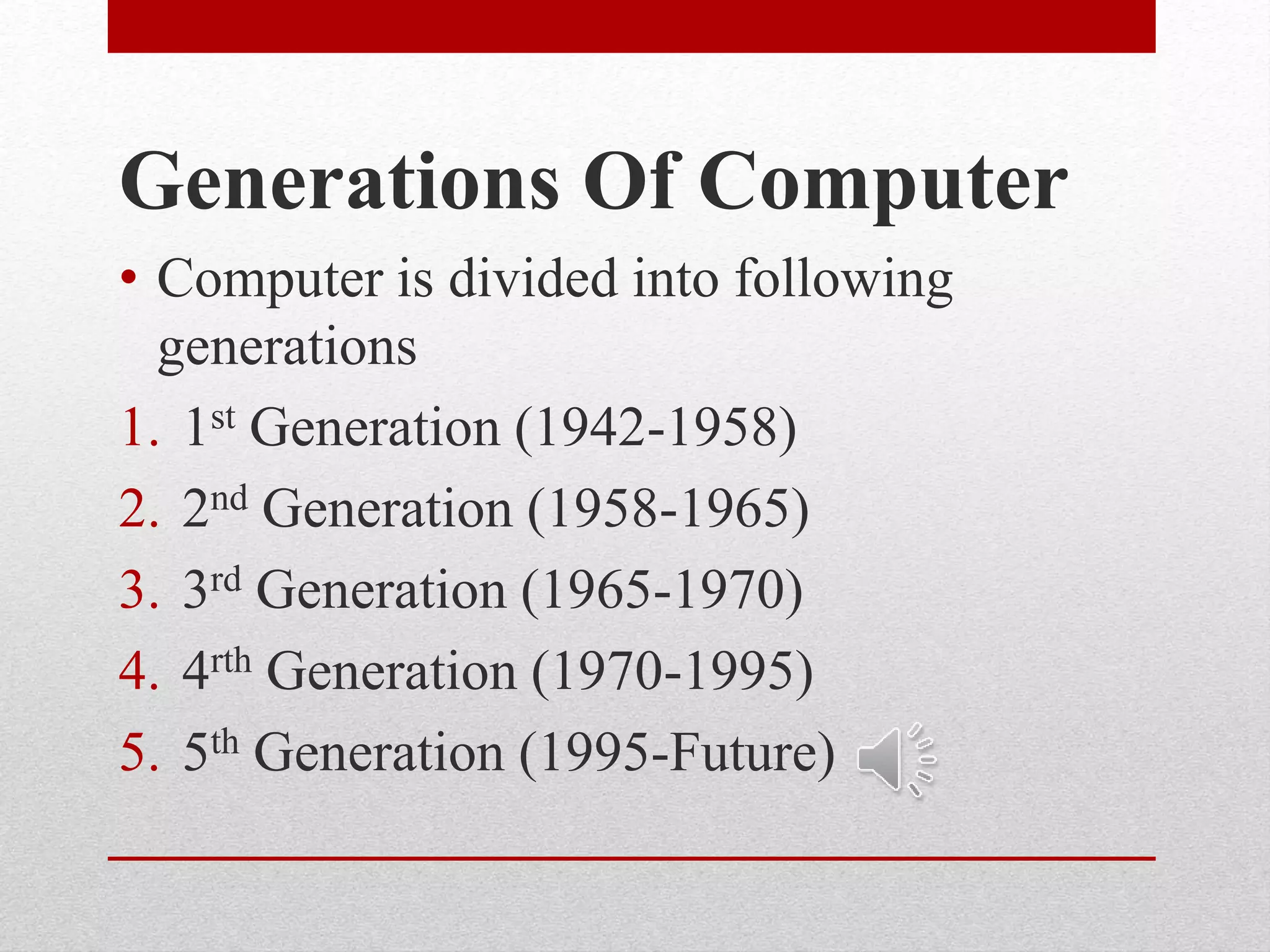 Introduction To Computing presentation