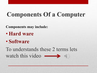 Introduction To Computing presentation