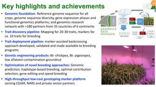 Research Program Genetic Gains (RPGG) - Review Meeting 2021: Overview By Dr Rajeev K Varshney
