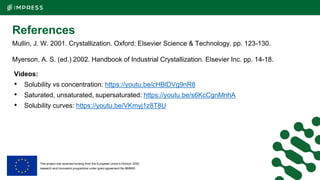 Supersaturation in crystallization
