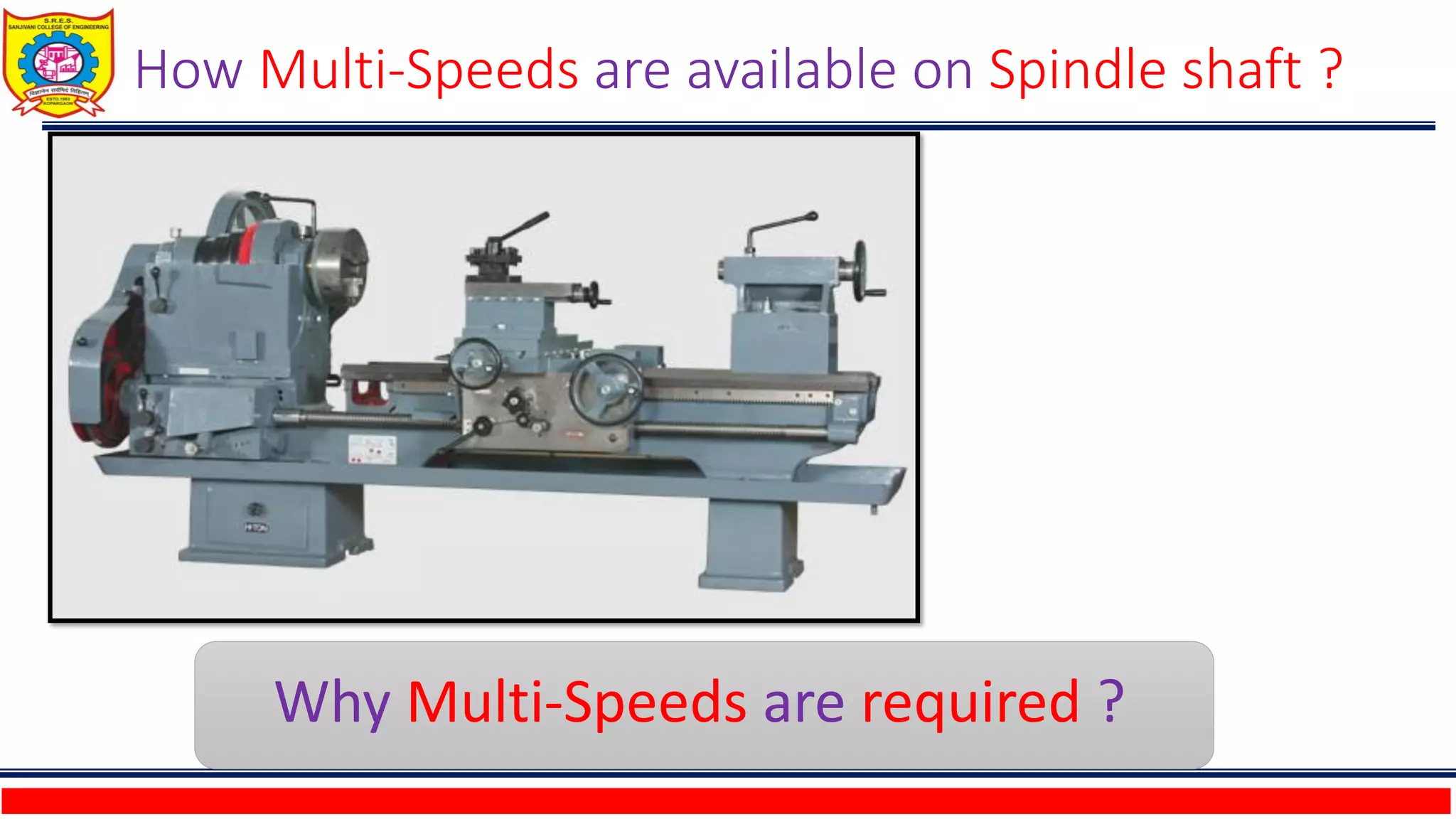 Design of Machine Tool Gear BOx PPT