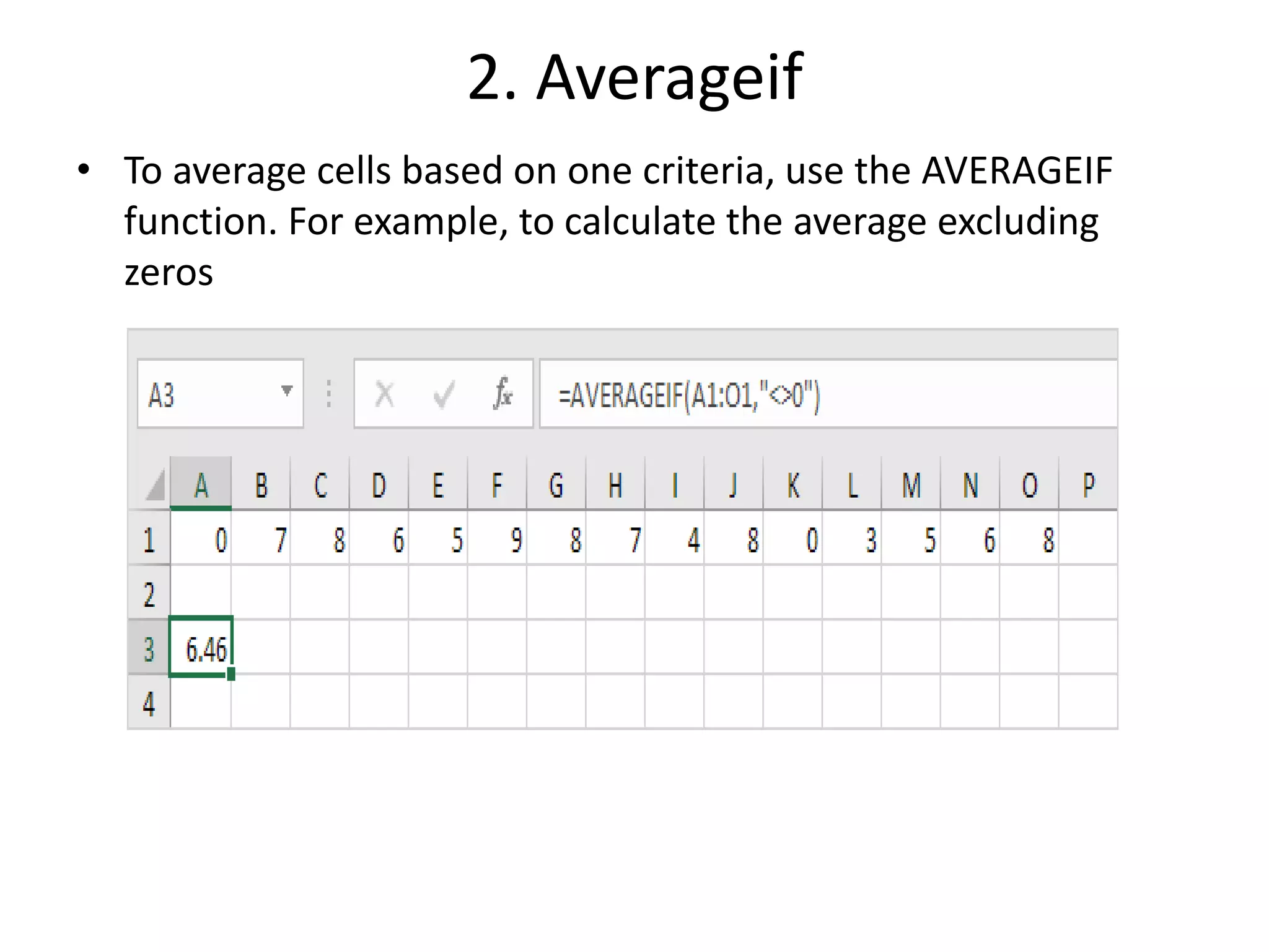 1. statistical functions in excel | PDF