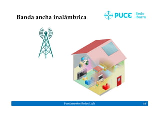 Fundamentos Redes LAN 66
Banda ancha inalámbrica
 
