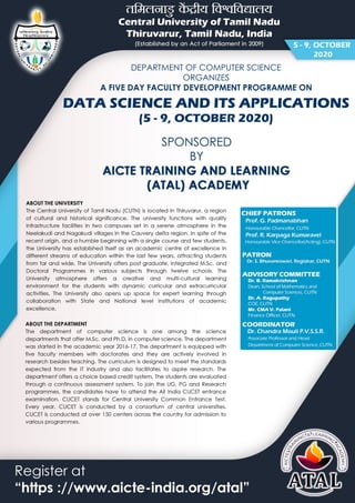 1. brochure of data science and its applications