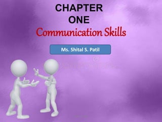 CHAPTER
ONE
Communication Skills
Ms. Shital S. Patil
Shital S. Patil
 