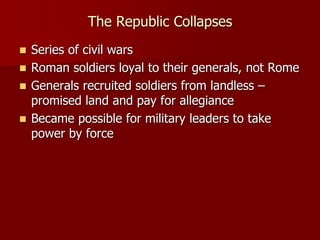 WH1 Ancient Rome | PPT