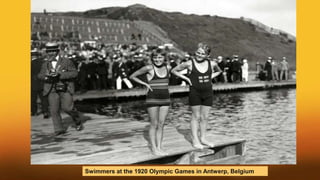 Swimmers at the 1920 Olympic Games in Antwerp, Belgium
 