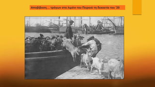 Αποβίβαση… τράγων στο λιμάνι του Πειραιά τη δεκαετία του ’20
 