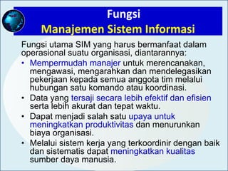 Sistem Informasi Manajemen (SIM) | PPTX