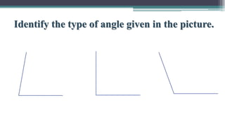 Identify the type of angle given in the picture.