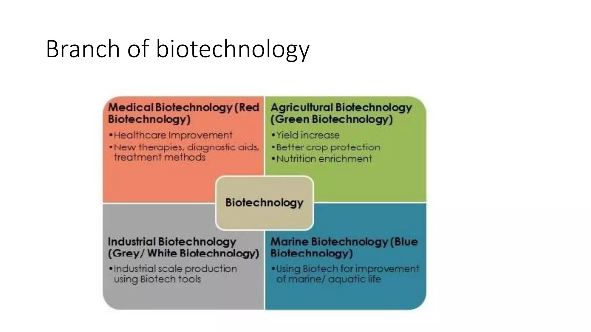 Branch of biotechnology
 