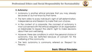 Amity School of Business
Professional Ethics
and
Social Responsibility for Sustainability
Professional Ethics and Social Responsibility for Sustainability
 