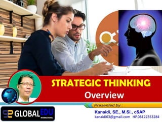 STRATEGIC THINKING
Overview
 