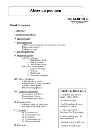 Abcès du poumon | PDF