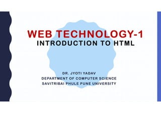 1. web technology basics | PPT