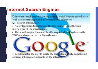 Internet Search Engines
 