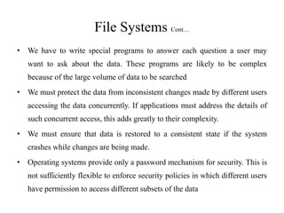 File system vs DBMS | PPTX