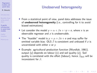 Regression models for panel data | PDF