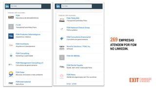 FGM
269 EMPRESAS
ATENDEM POR FGM
NO LINKEDIN.
 