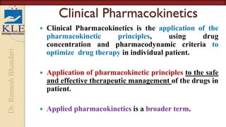Introduction to clinical pharmacokinetics | PPT