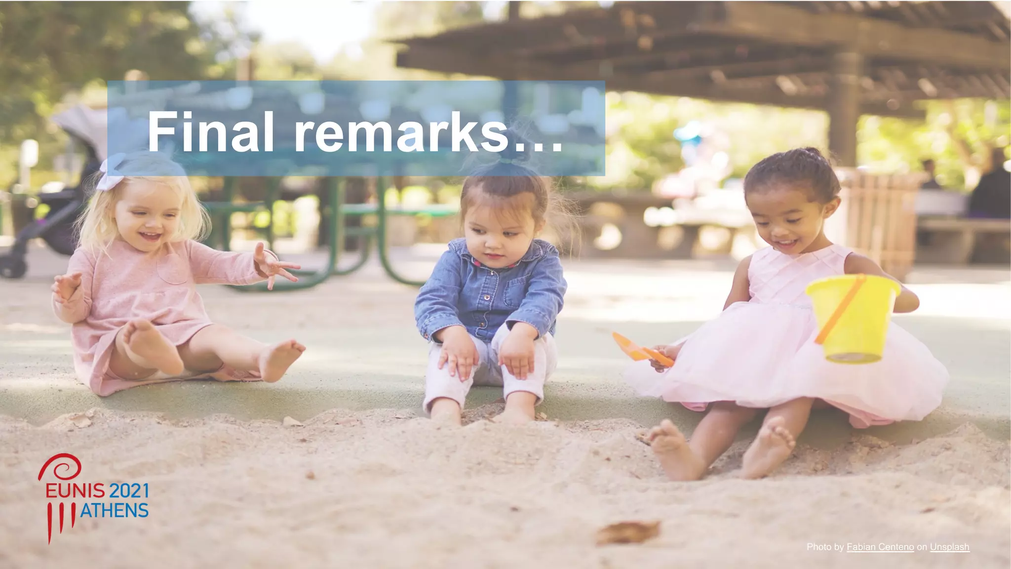 Photo by Fabian Centeno on Unsplash
Final remarks…
 