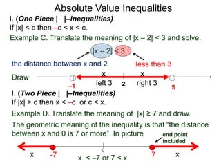 1.5 comparison statements, inequalities and intervals t | PPT