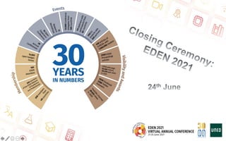 Closing Ceremony: Some Reflections EDEN 2021