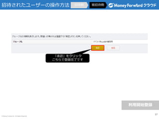 ? Money Forward Inc. All Rights Reserved
д줿``β д д
_ʼh
17
J򥯥å
ǵhˤǤ
 