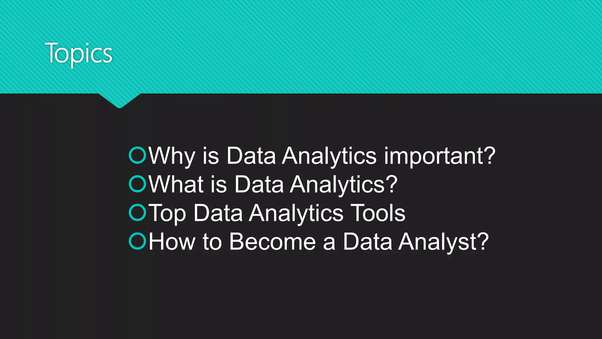 Introduction to Data Analytics | PPT