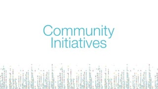 Community
Initiatives
 