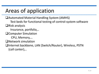 1. the main idea of simulation and it’s appropriateness in real world ...