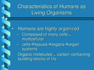 1.0 introduction to human biology