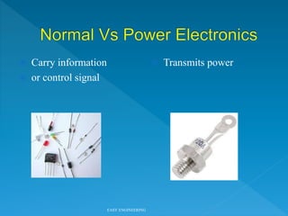  Carry information
 or control signal
 Transmits power
EASY ENGINEERING
 
